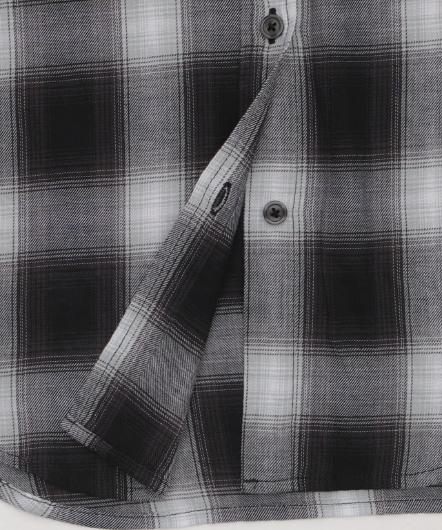 フードチェックBIGシャツ（S）