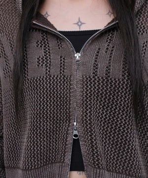 ヴィンテージウォッシュメッシュパーカー