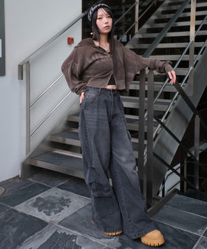 ブラウン モデル：159cm F着用