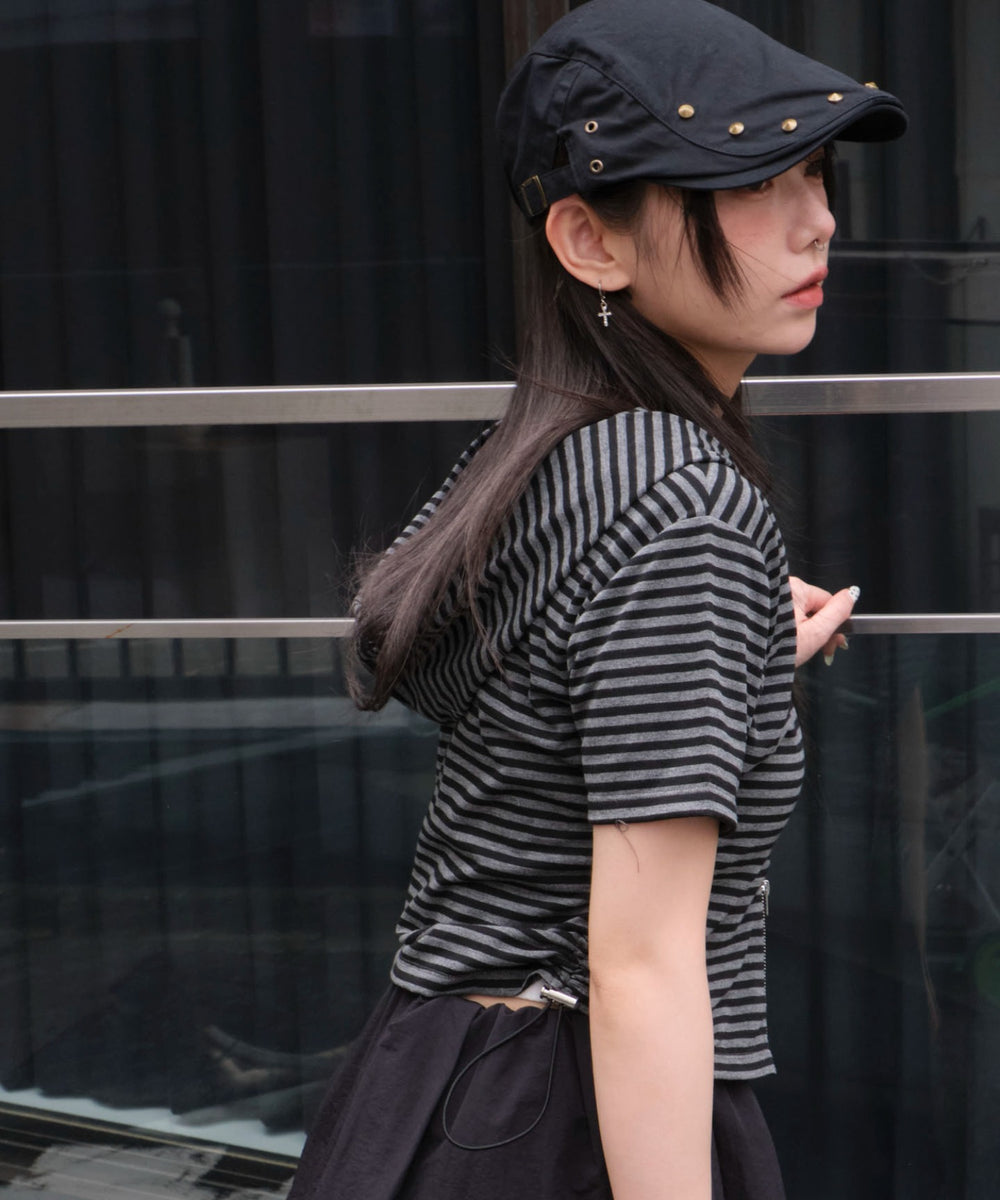 グレーボーダー モデル：159cm F着用