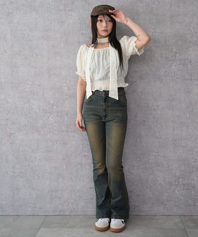 ホワイト モデル：159cm F着用