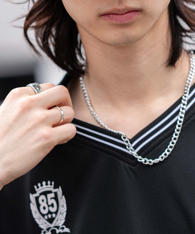 アクセ付きメッシュロゴT（SS）