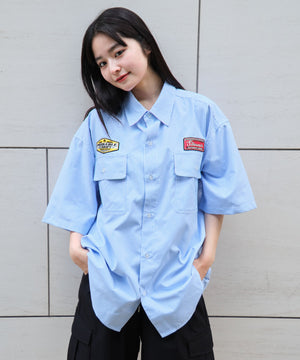 ブルーストライプ モデル：160cm L着用