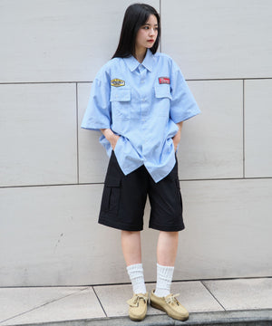 ブルーストライプ モデル：160cm L着用