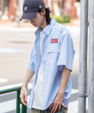 ブルーストライプ モデル：175cm L着用