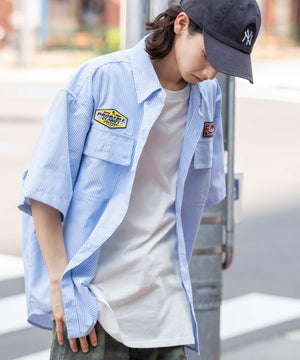 ブルーストライプ モデル：175cm L着用