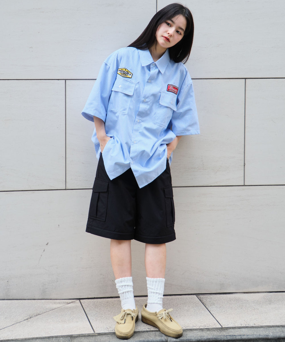 ブルーストライプ モデル：160cm L着用