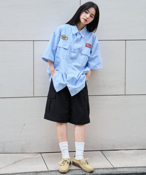 ブルーストライプ モデル：160cm L着用