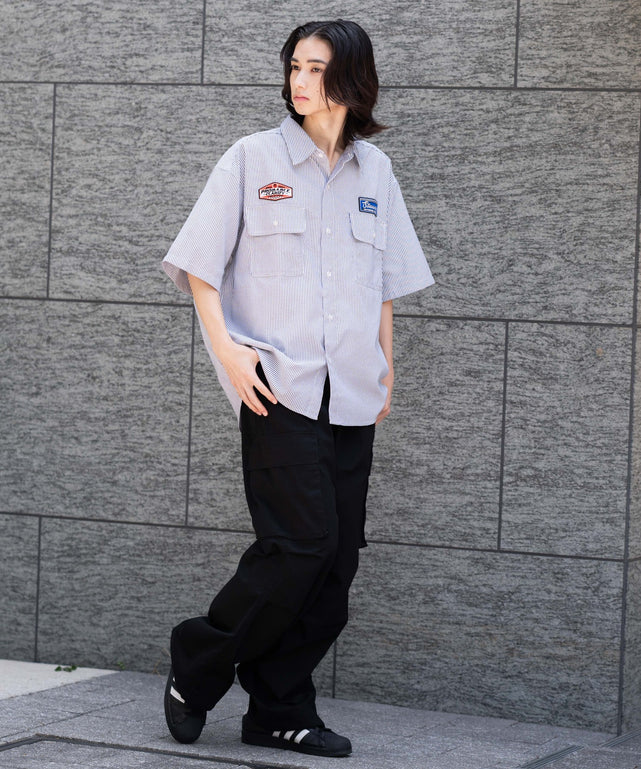 ブラックストライプ モデル：175cm L着用