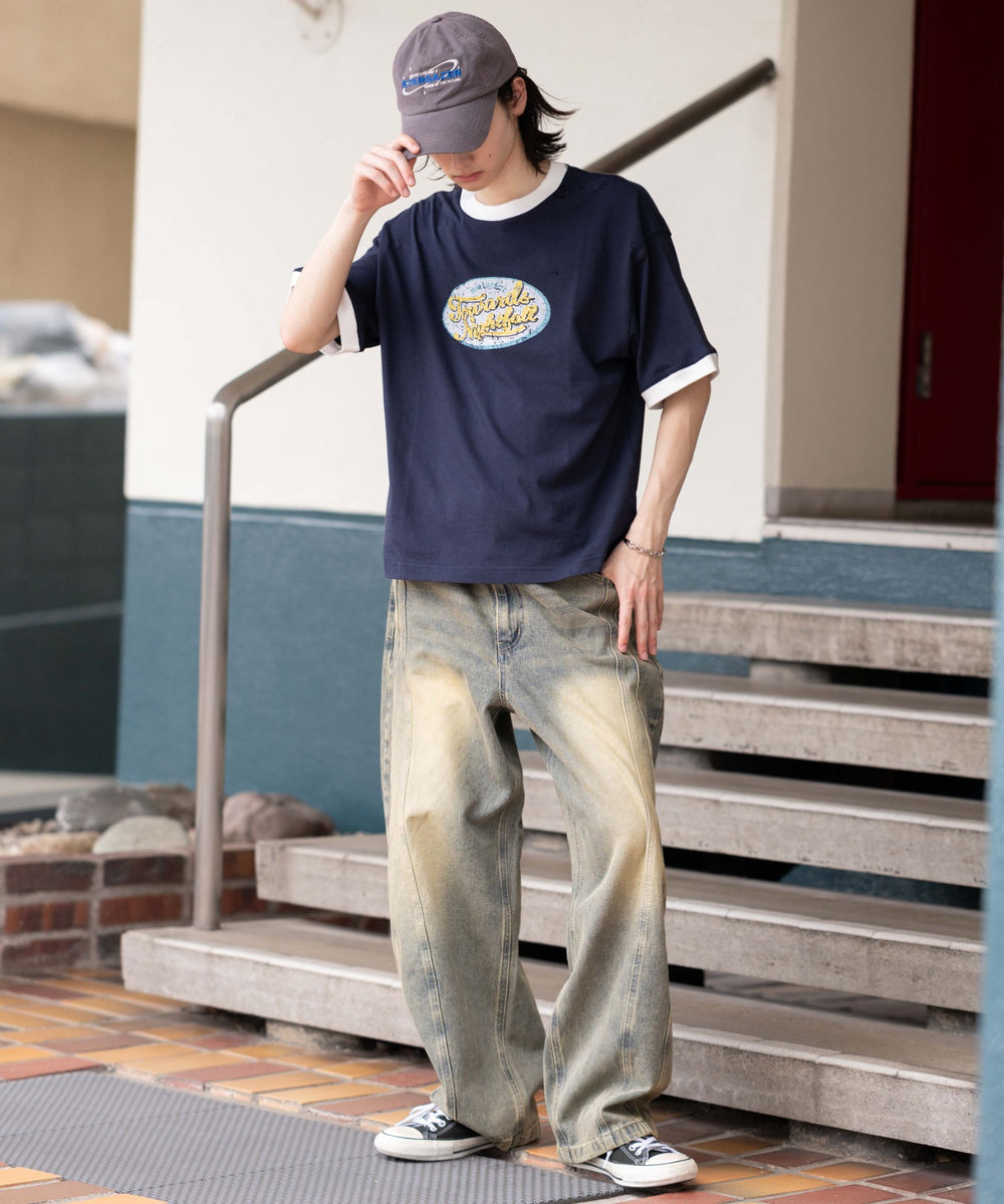 ネイビー モデル：175cm L着用