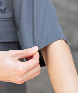 刺繍ロゴツイルワークシャツ