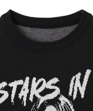 グラフィックBIGニットプルオーバー