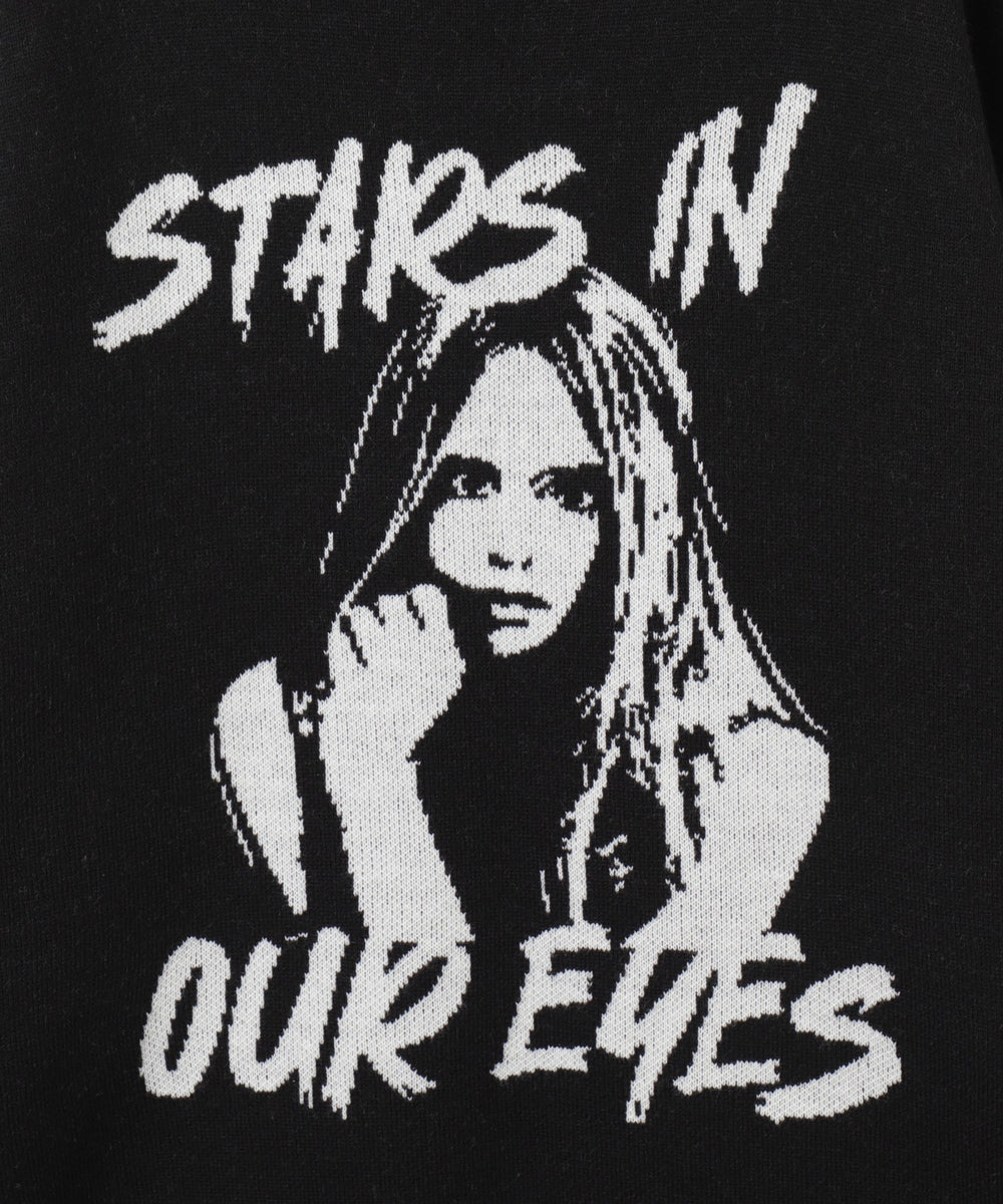 グラフィックBIGニットプルオーバー