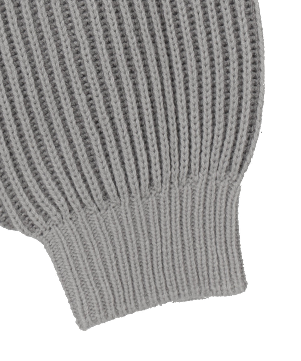 ダブルジップショートニットブルゾン