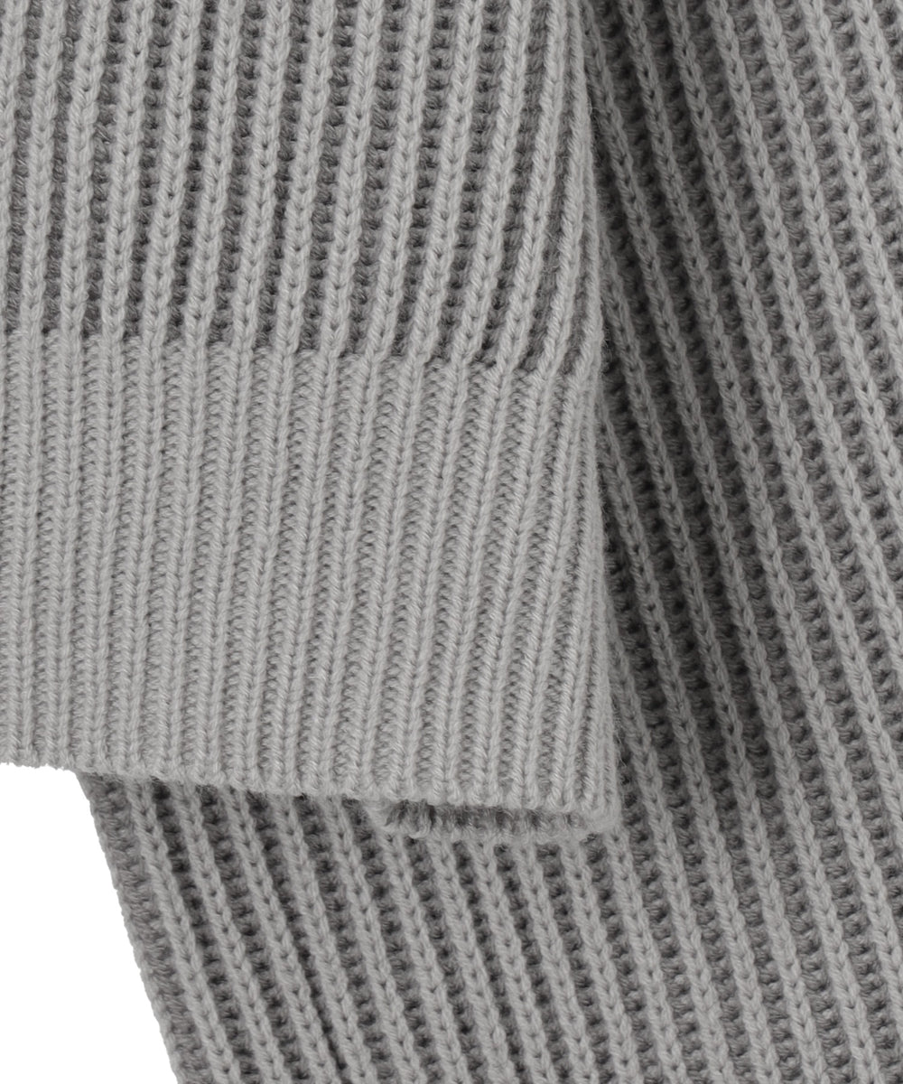 ダブルジップショートニットブルゾン