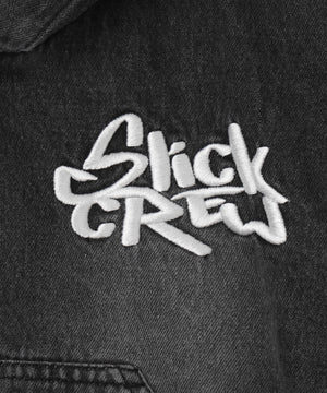 ヴィンテージウォッシュショートフードブルゾン