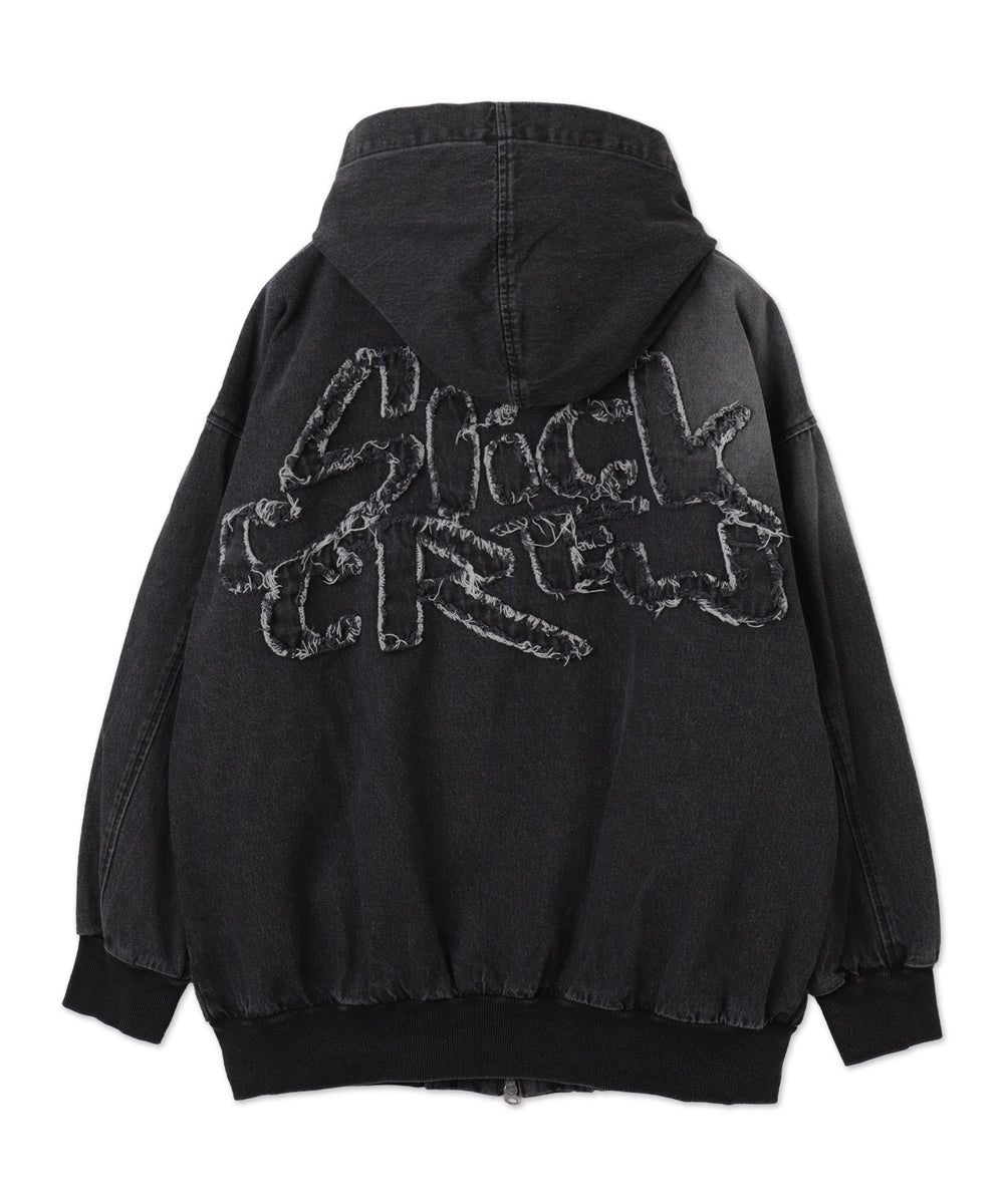 ヴィンテージウォッシュBIGフードブルゾン