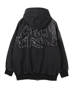 ヴィンテージウォッシュBIGフードブルゾン