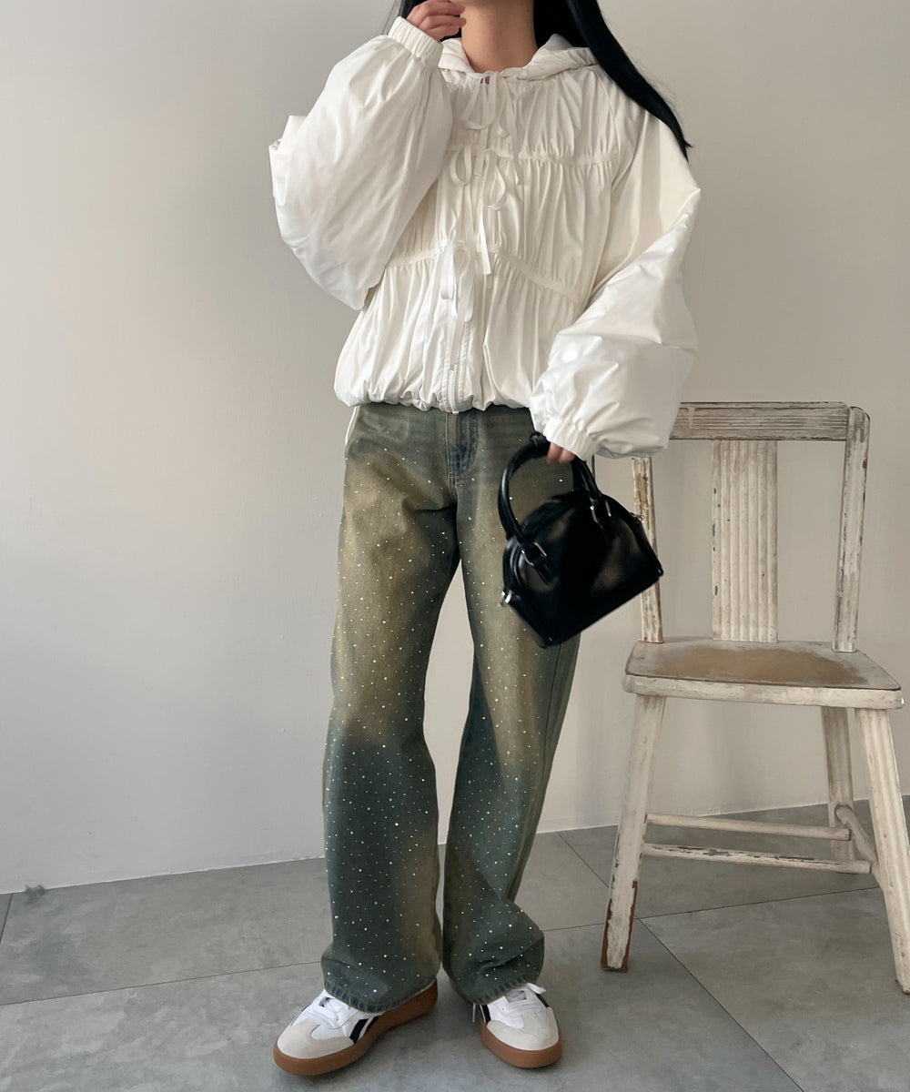 ホワイト モデル：155cm F着用