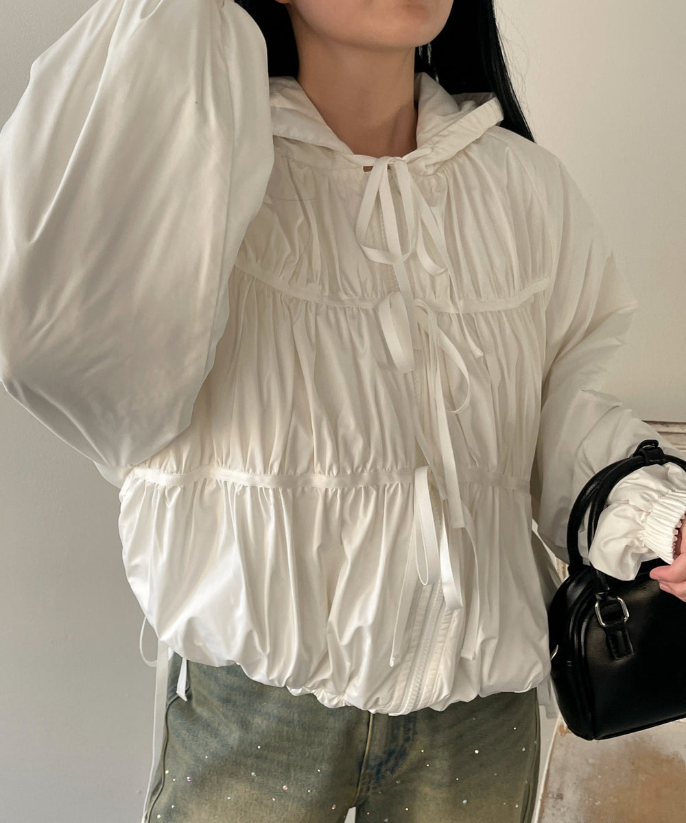 ホワイト モデル：155cm F着用