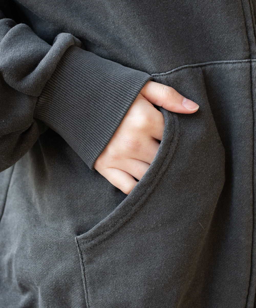 ヴィンテージウォッシュパッチワークBIGZIPパーカー