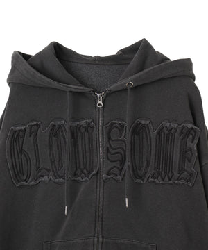 ヴィンテージウォッシュパッチワークBIGZIPパーカー