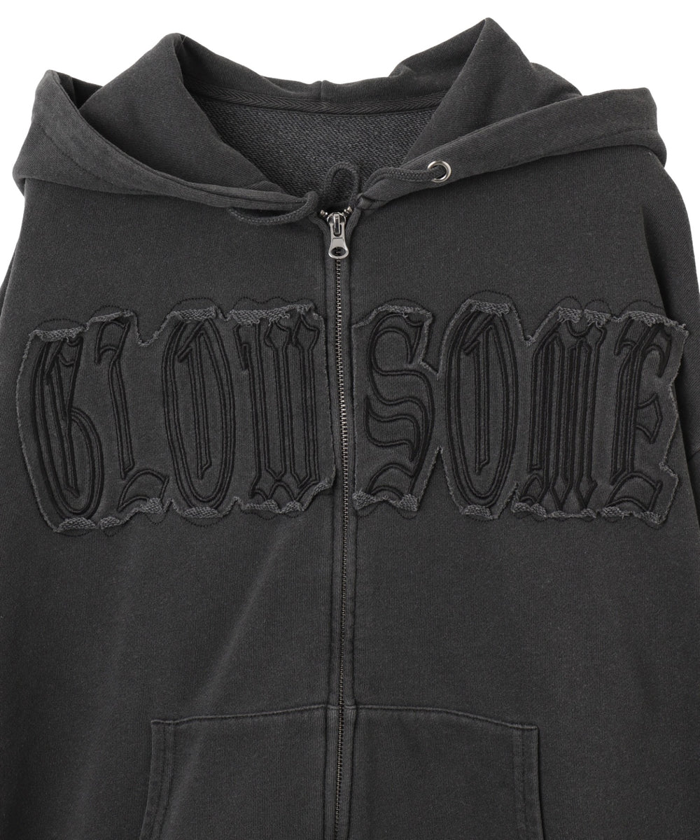 ヴィンテージウォッシュパッチワークBIGZIPパーカー