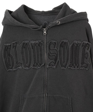 ヴィンテージウォッシュパッチワークBIGZIPパーカー