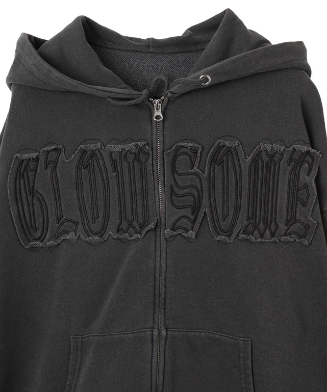 ヴィンテージウォッシュパッチワークBIGZIPパーカー