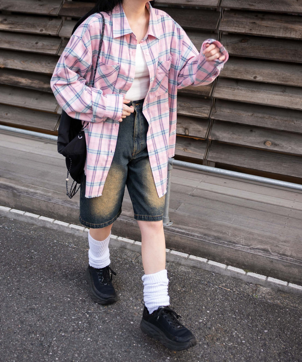 ピンク モデル：155cm F着用