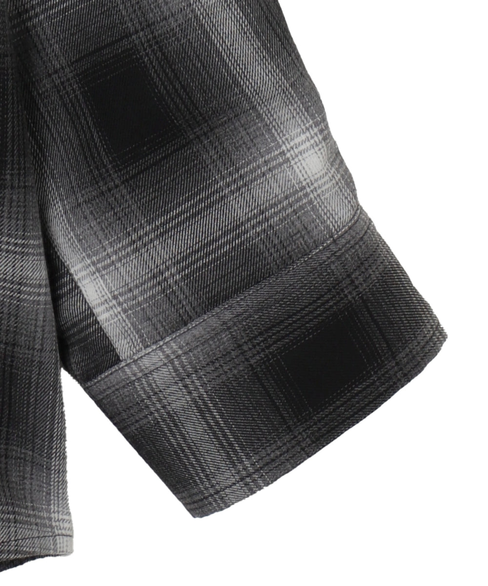 フードチェックBIGシャツ