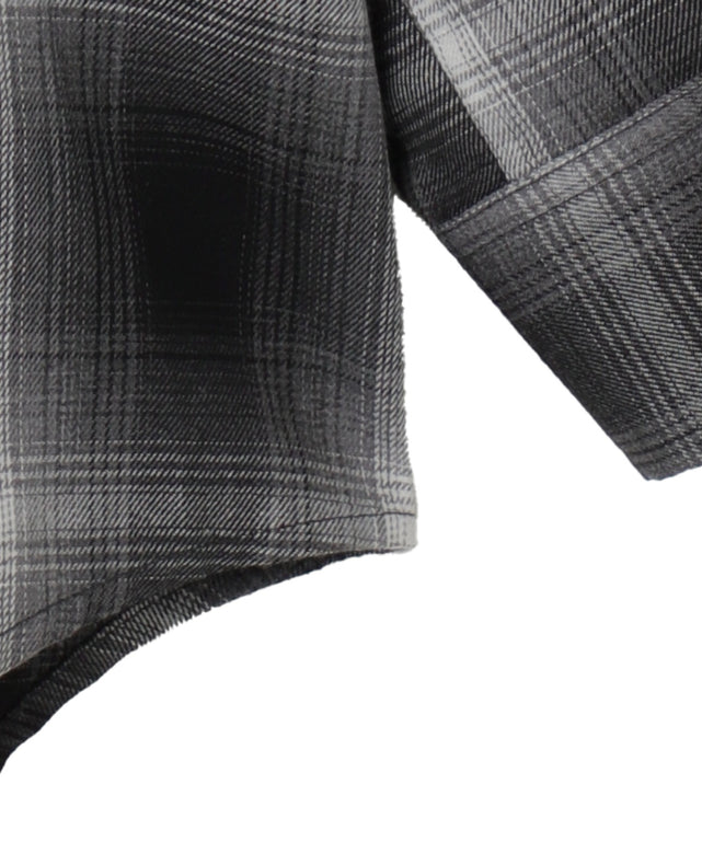 フードチェックBIGシャツ