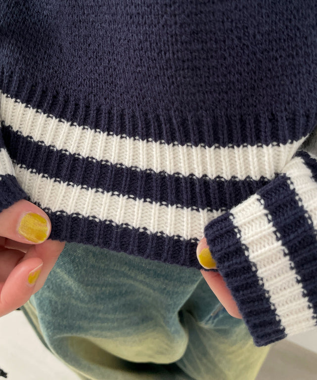 ニットショートスタジャン