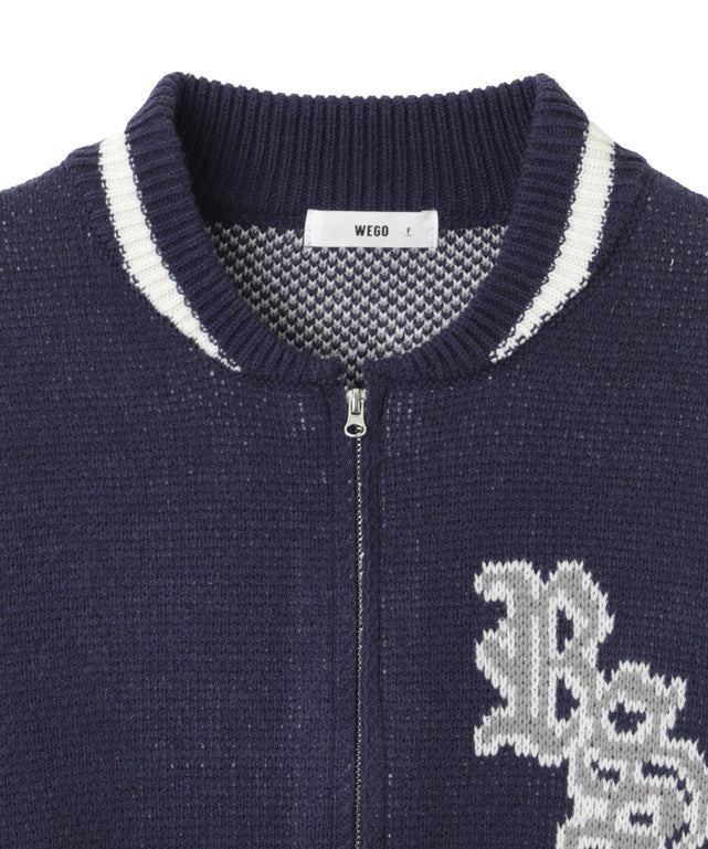 ニットショートスタジャン