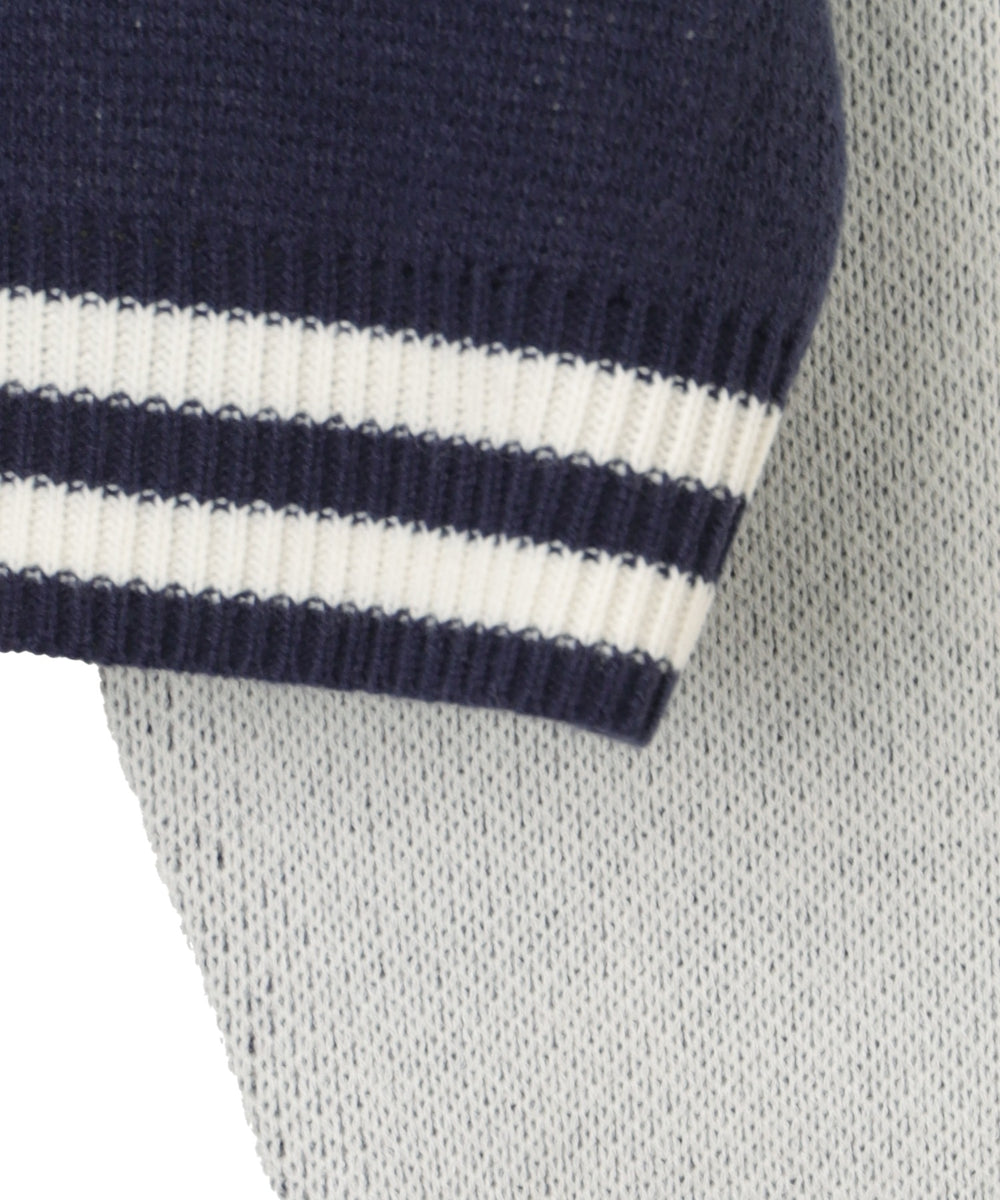 ニットショートスタジャン