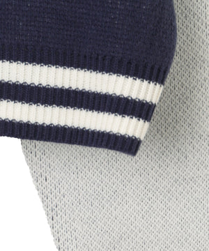 ニットショートスタジャン