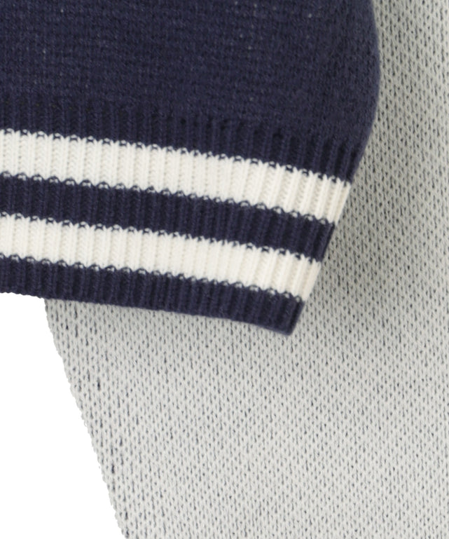 ニットショートスタジャン