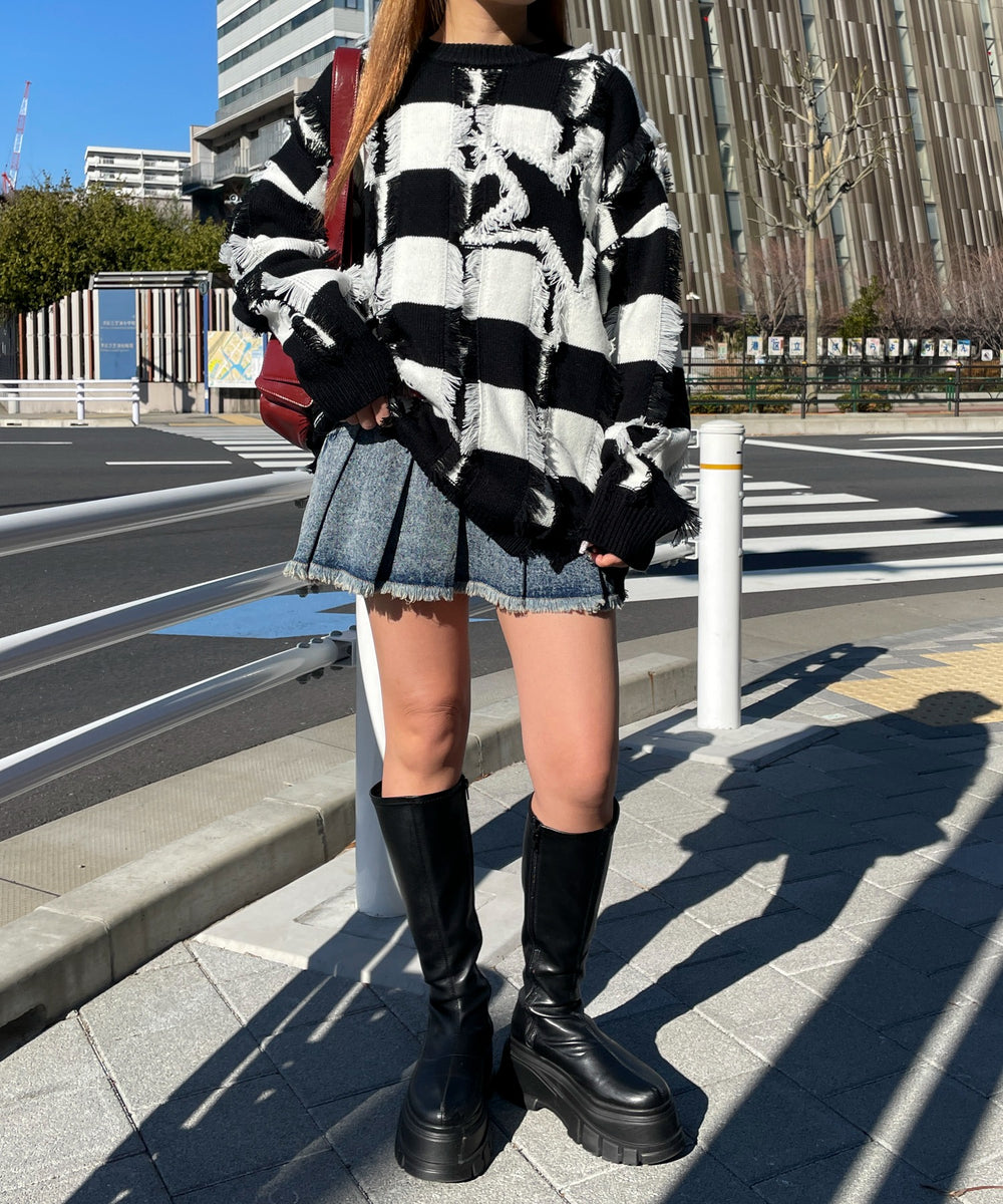 ホワイトボーダー モデル：155cm F着用