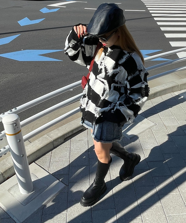 ホワイトボーダー モデル：155cm F着用