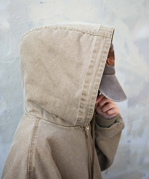 ヴィンテージウォッシュダックフードブルゾン