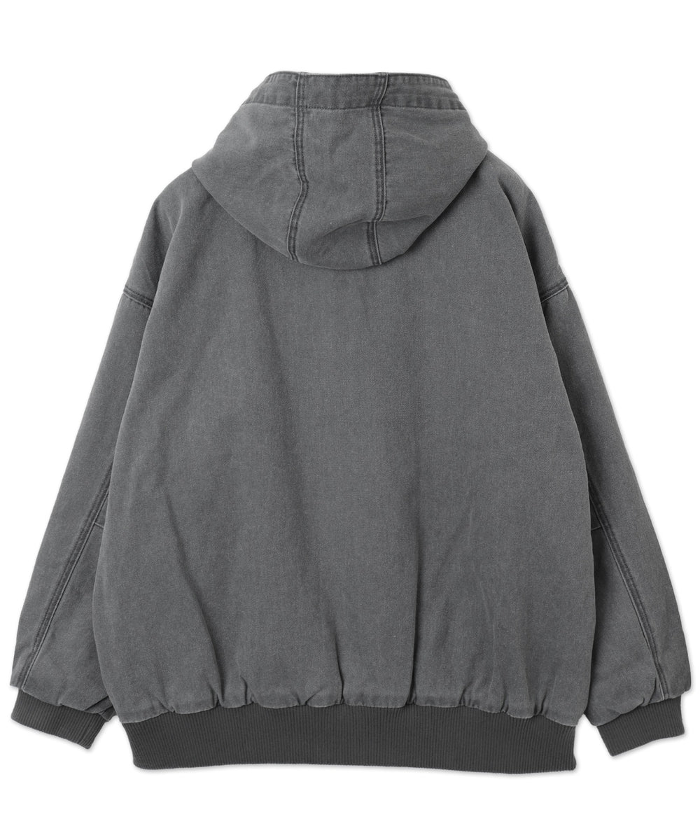 ヴィンテージウォッシュダックフードブルゾン