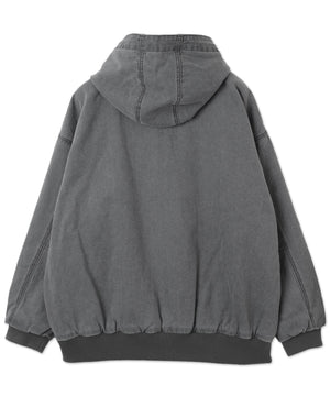 ヴィンテージウォッシュダックフードブルゾン