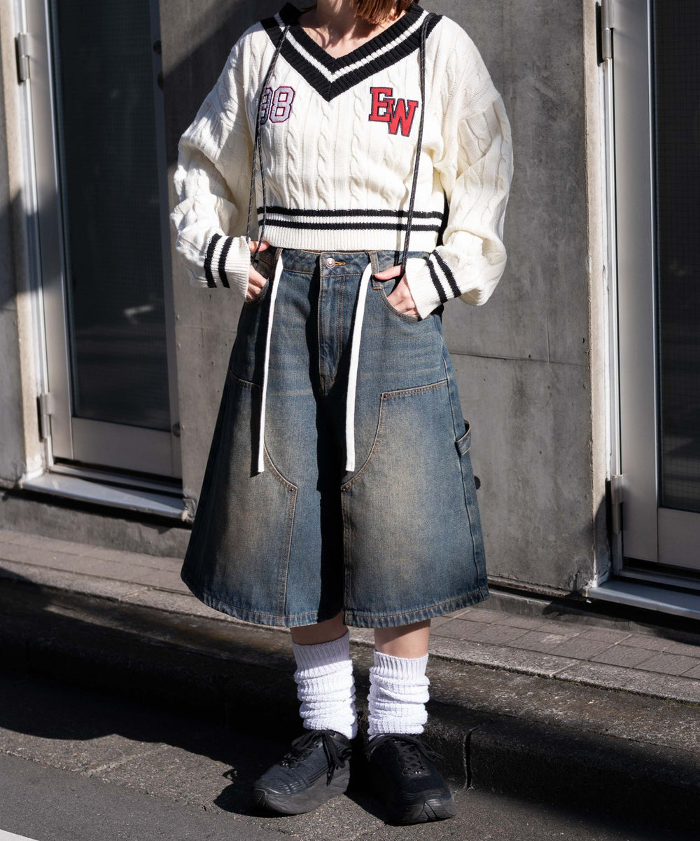 ホワイト 　モデル:155cm F着用