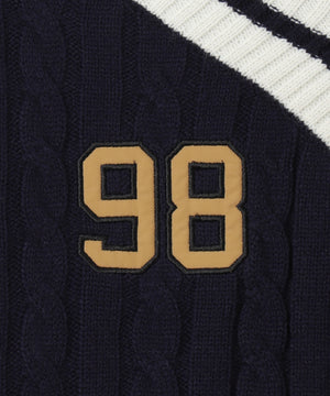 ワッペンチルデンVネックニット