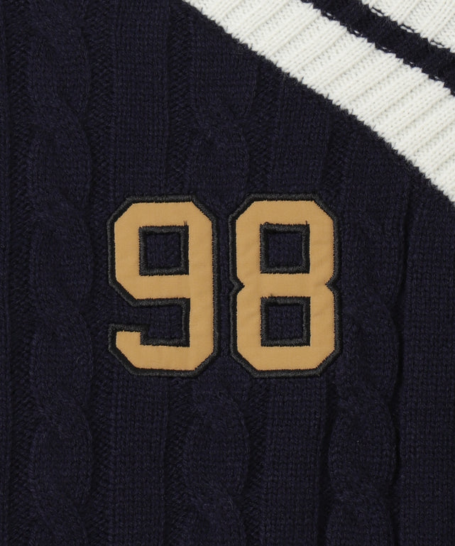 ワッペンチルデンVネックニット