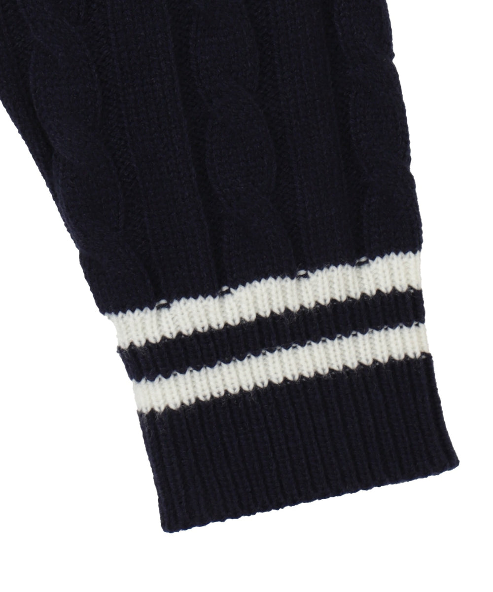 ワッペンチルデンVネックニット