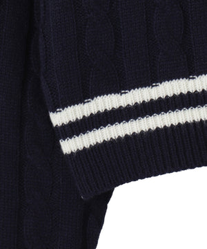 ワッペンチルデンVネックニット