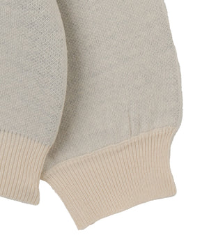 襟付きロゴジャガードニット