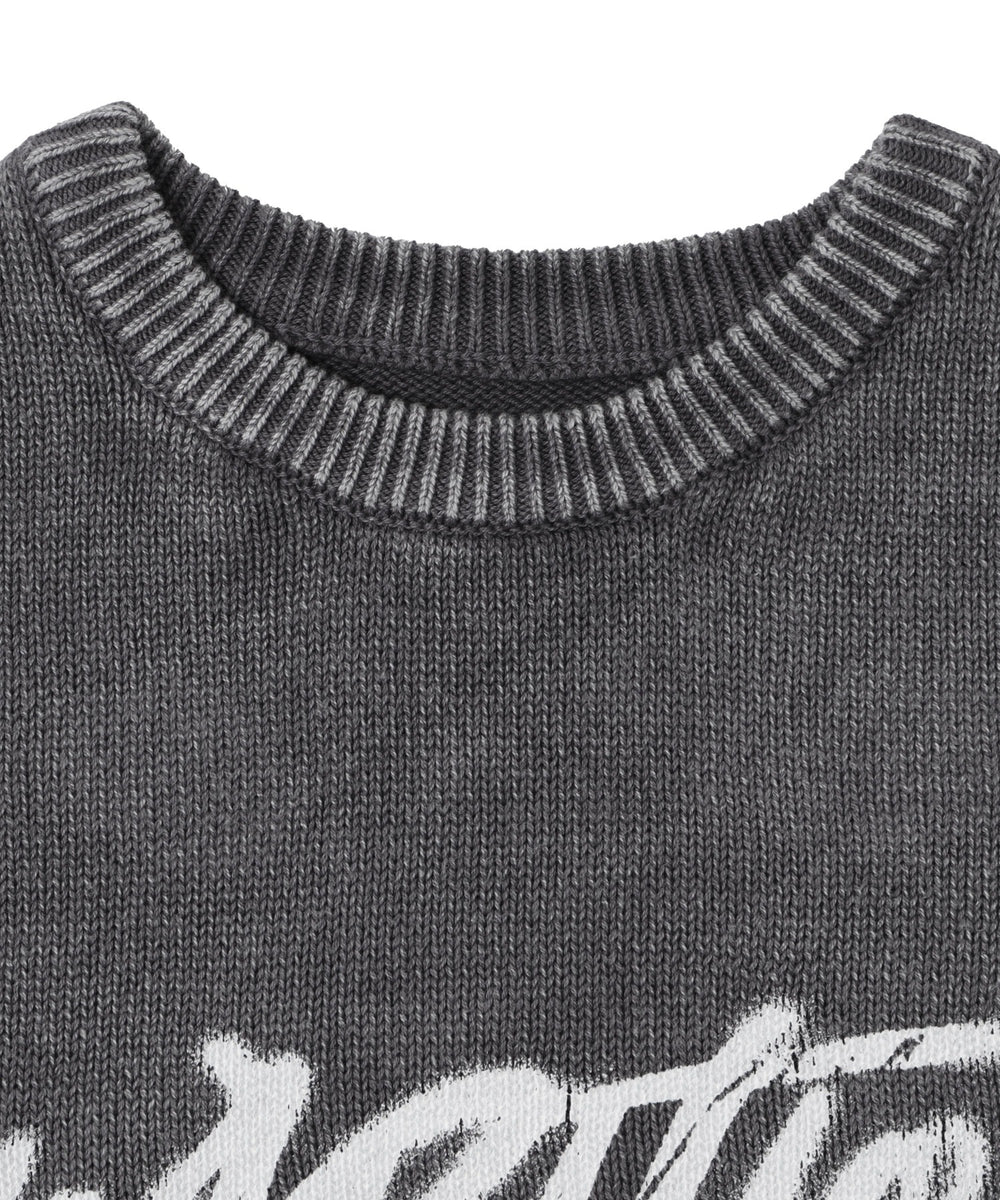 ヴィンテージウォッシュニットプルオーバー