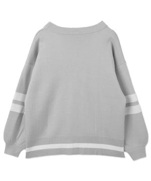 レタードカーディガン